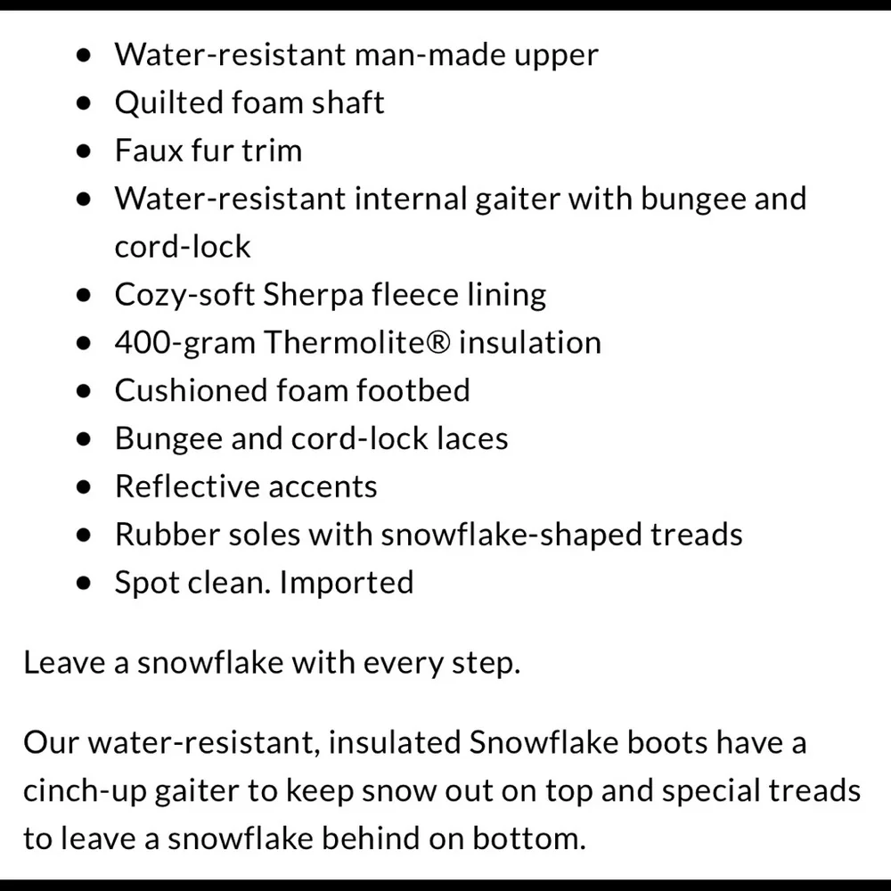 Land’s End Snow Boot - Picture 2 of 9